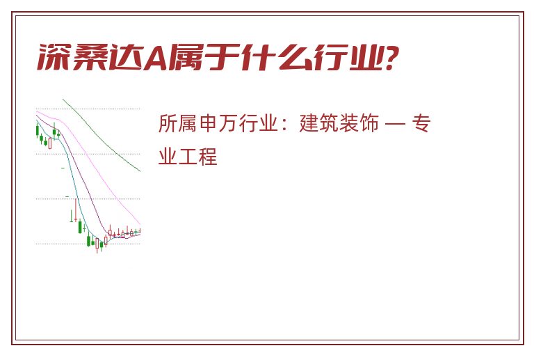 深桑达A属于什么行业？