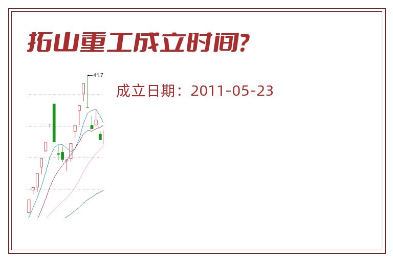 拓山重工成立时间？