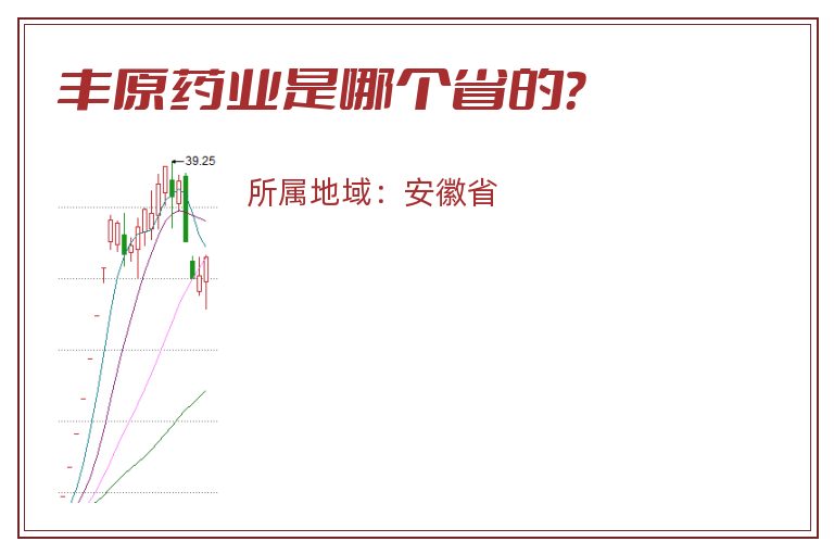 丰原药业是哪个省的？