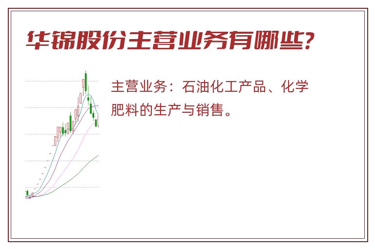 华锦股份主营业务有哪些？