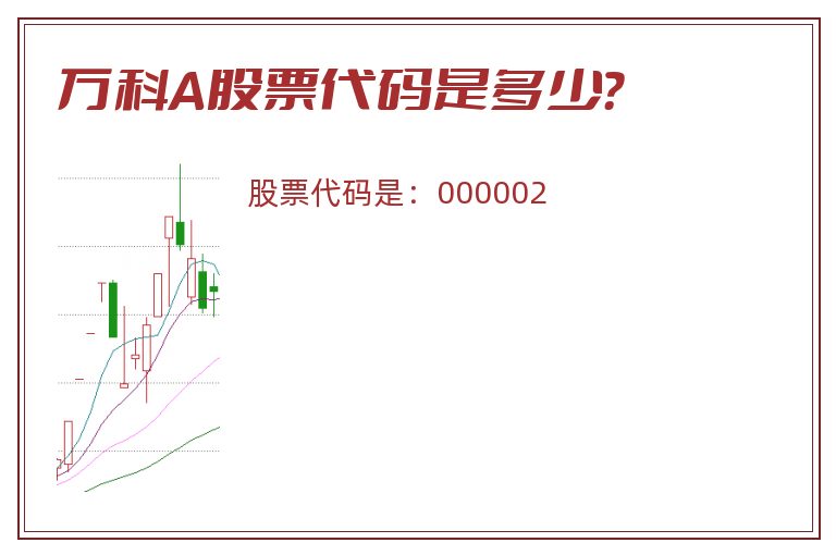 万科A股票代码是多少？