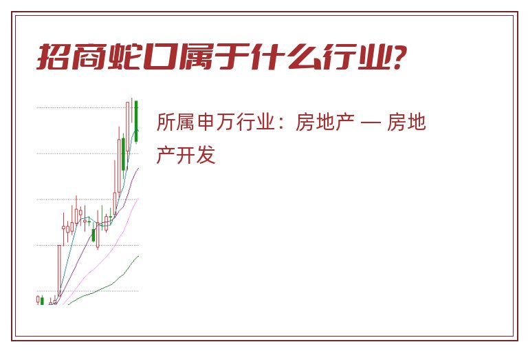 招商蛇口属于什么行业？