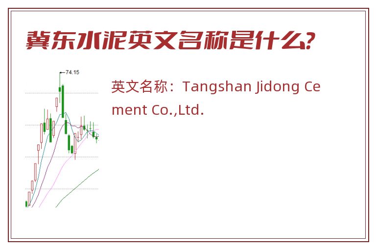 冀东水泥英文名称是什么？