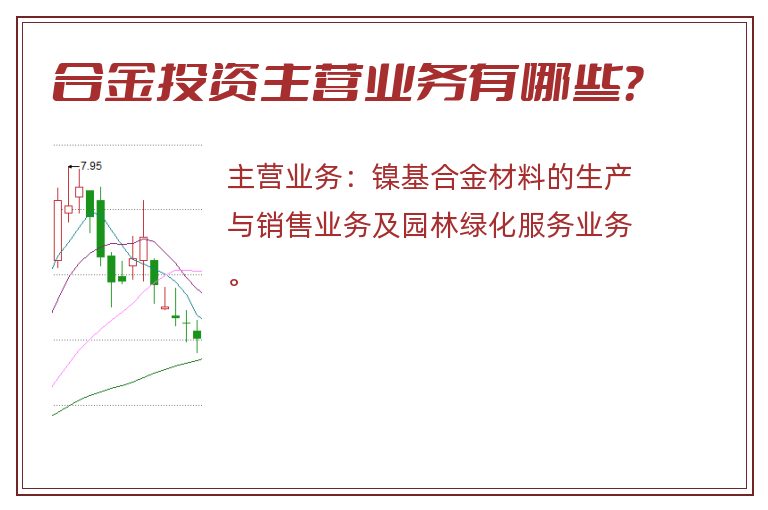 合金投资主营业务有哪些？