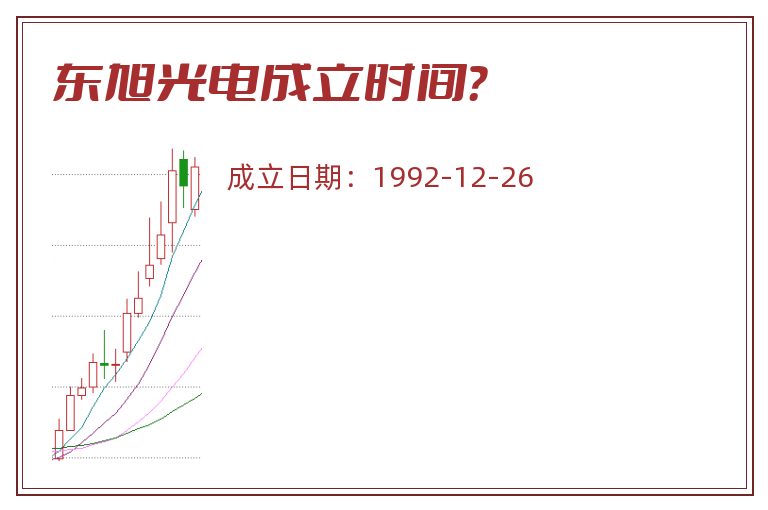 东旭光电成立时间？