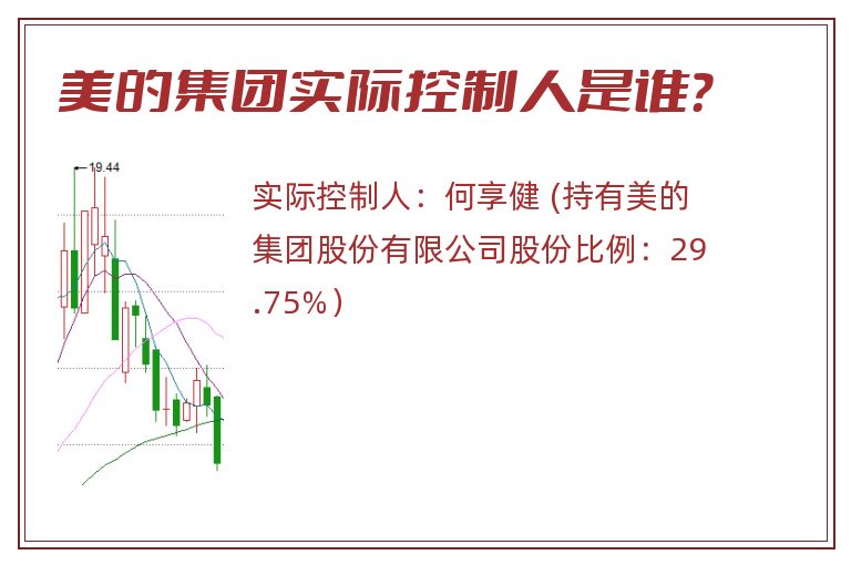 美的集团实际控制人是谁？