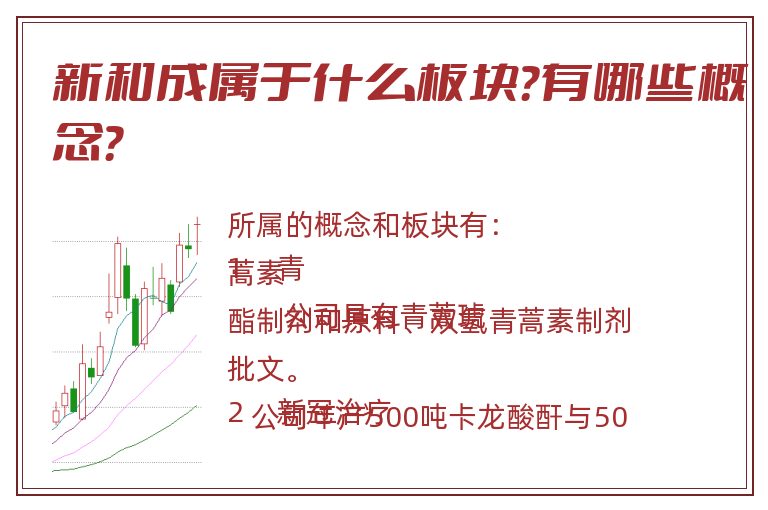新和成属于什么板块？有哪些概念？