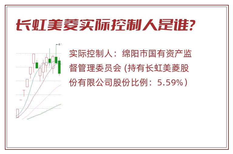 长虹美菱实际控制人是谁？