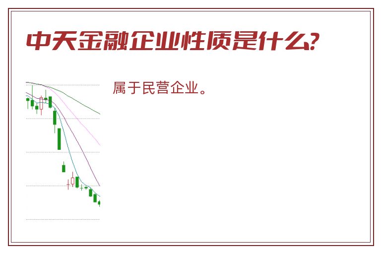 中天金融企业性质是什么？