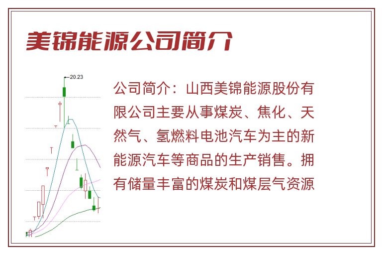 美锦能源公司简介