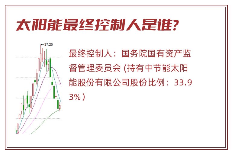 太阳能最终控制人是谁？