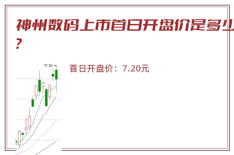 神州数码上市首日开盘价是多少？