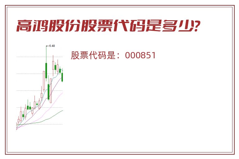 高鸿股份股票代码是多少？