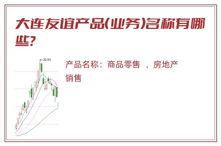大连友谊产品（业务）名称有哪些？