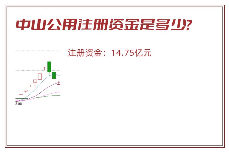 中山公用注册资金是多少？