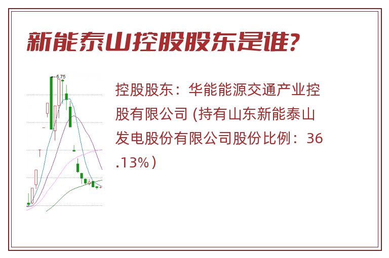 新能泰山控股股东是谁？