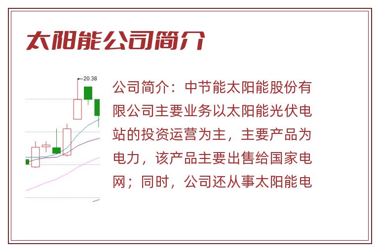 太阳能公司简介