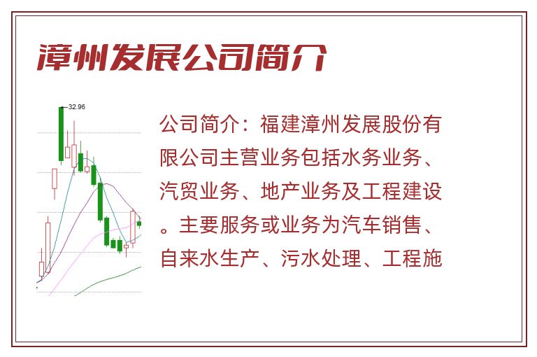 漳州发展公司简介