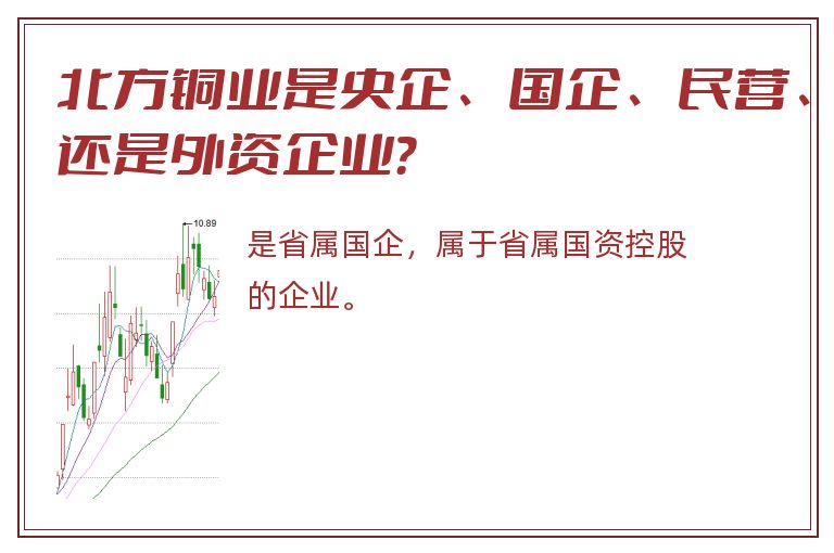 北方铜业是央企、国企、民营、还是外资企业？