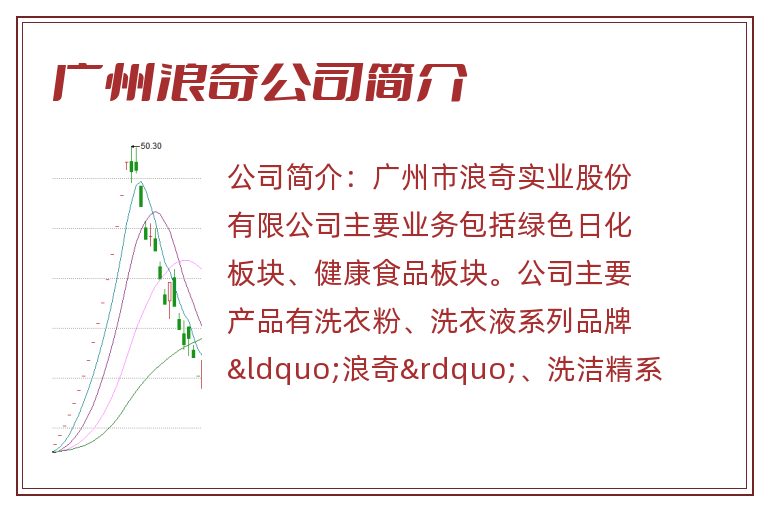 广州浪奇公司简介
