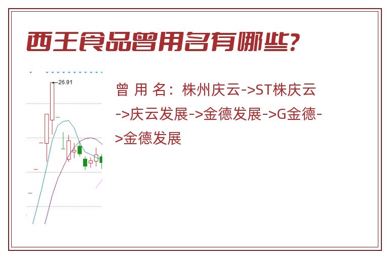 西王食品曾用名有哪些？