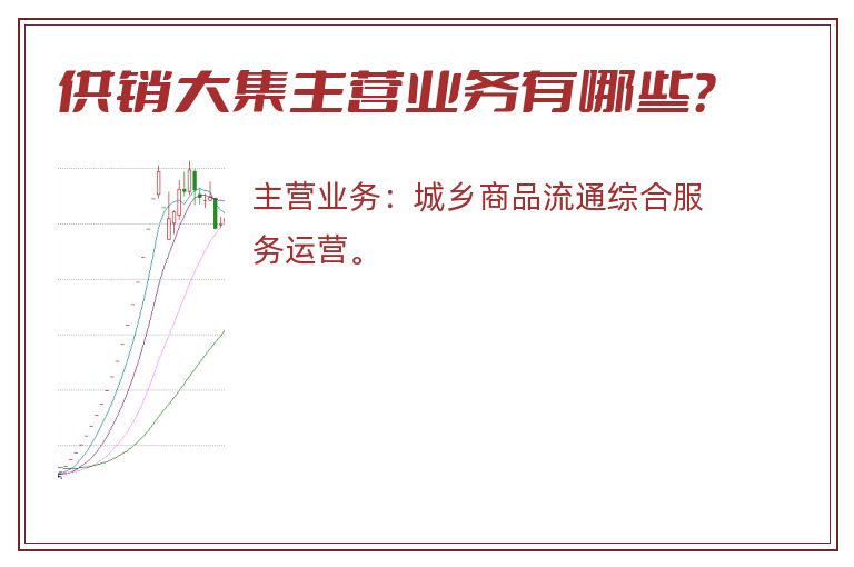 供销大集主营业务有哪些？