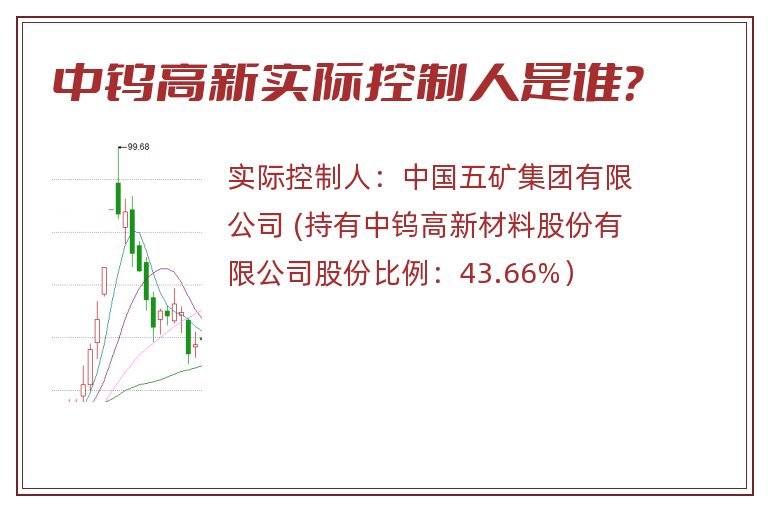 中钨高新实际控制人是谁？