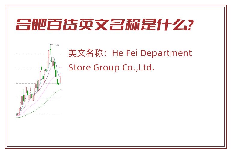 合肥百货英文名称是什么？