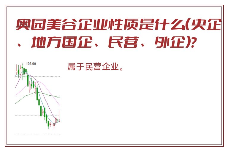 奥园美谷企业性质是什么（央企、地方国企、民营、外企）？