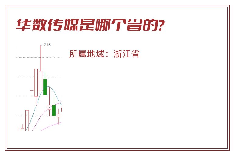 华数传媒是哪个省的？
