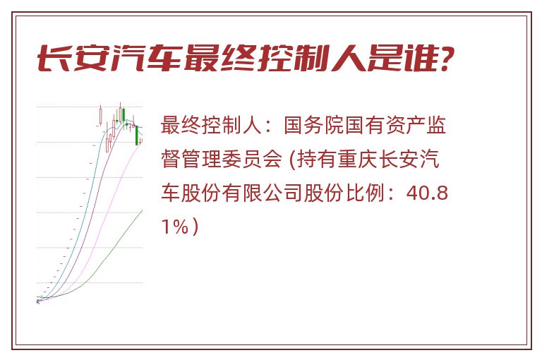 长安汽车最终控制人是谁？