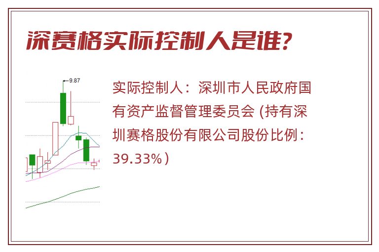 深赛格实际控制人是谁？