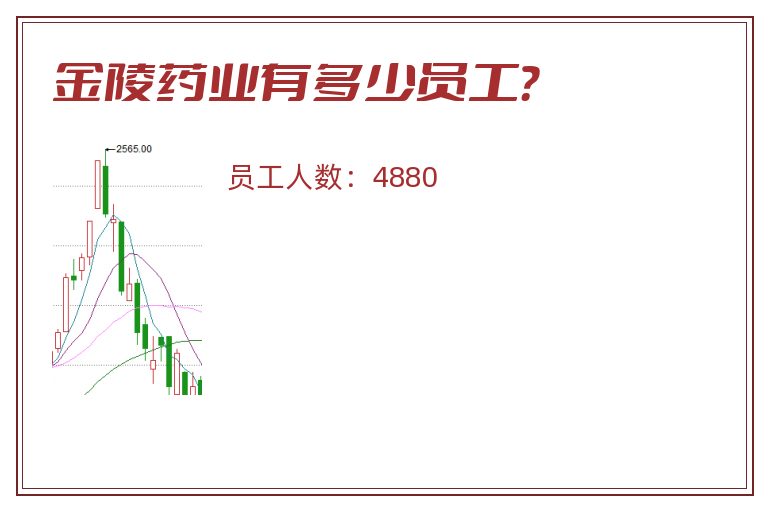 金陵药业有多少员工？