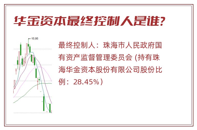 华金资本最终控制人是谁？