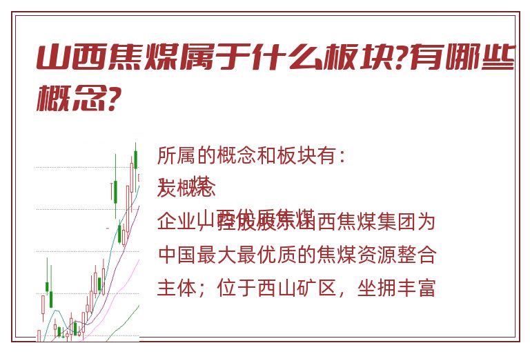 山西焦煤属于什么板块？有哪些概念？
