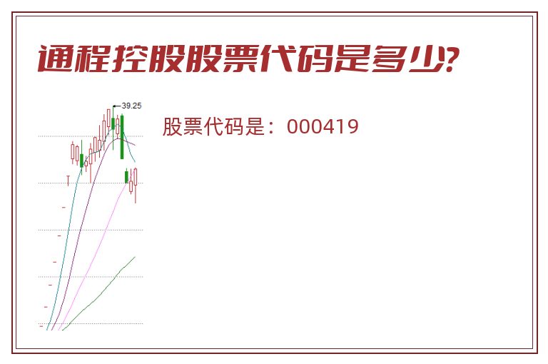 通程控股股票代码是多少？