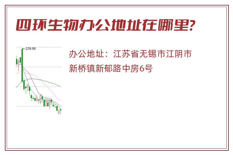 四环生物办公地址在哪里？
