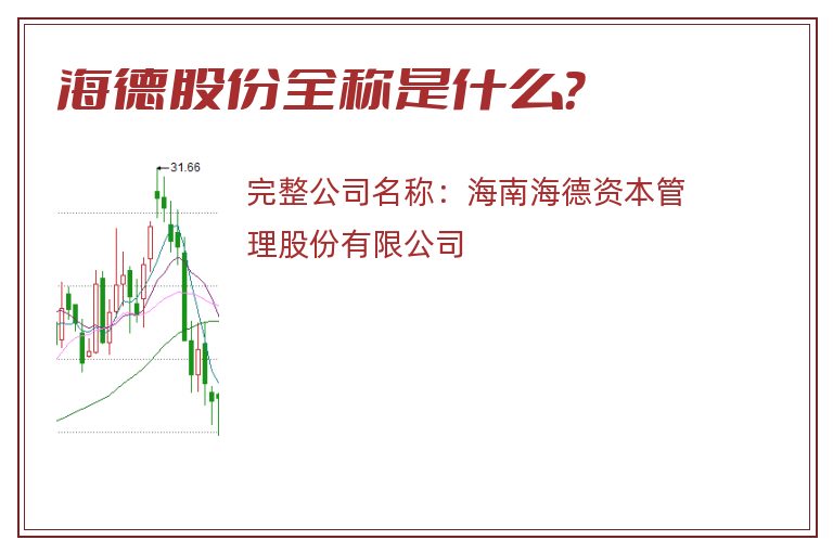 海德股份全称是什么？