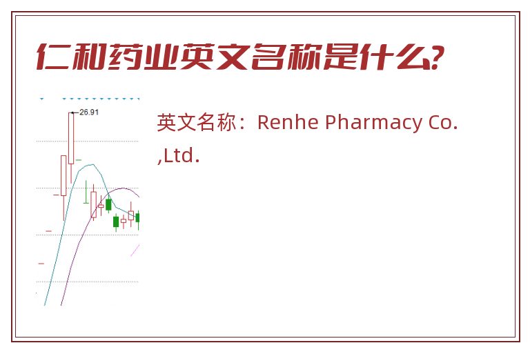 仁和药业英文名称是什么？