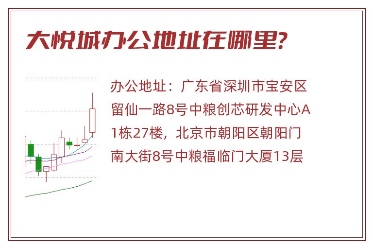 大悦城办公地址在哪里？