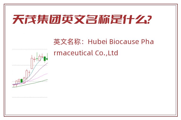 天茂集团英文名称是什么？