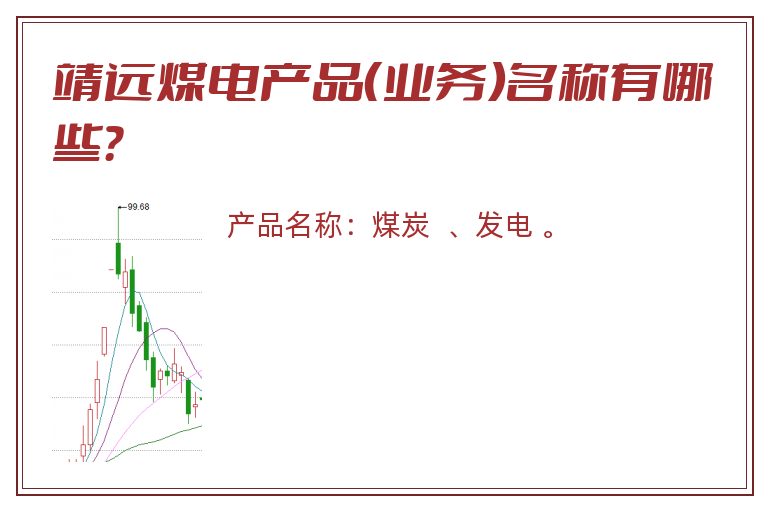 靖远煤电产品（业务）名称有哪些？