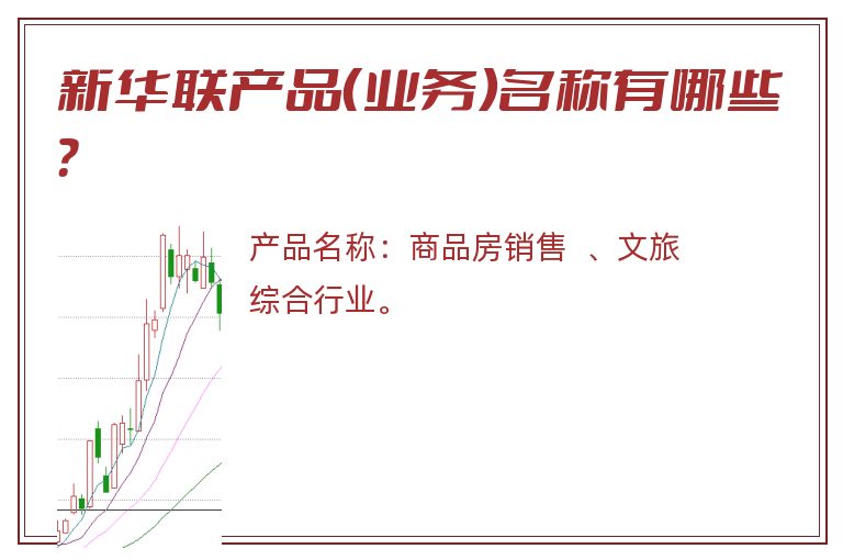 新华联产品（业务）名称有哪些？
