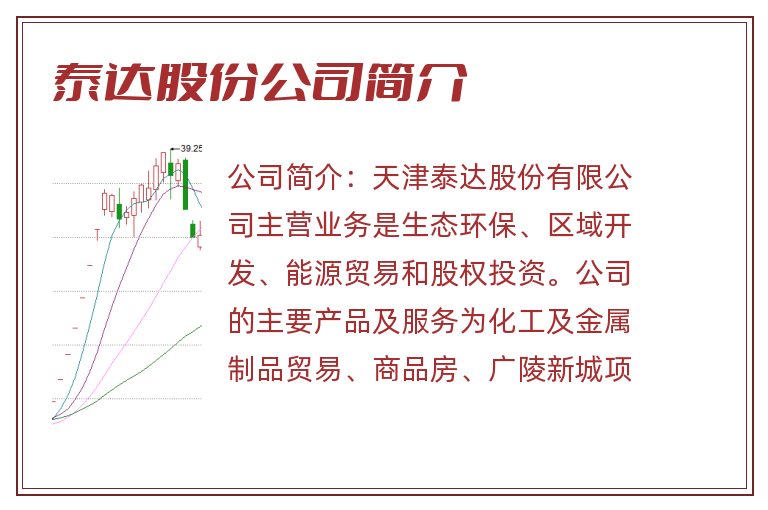 泰达股份公司简介