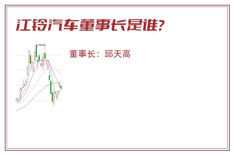 江铃汽车董事长是谁？