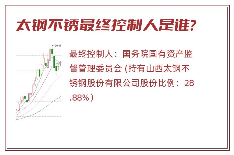 太钢不锈最终控制人是谁？