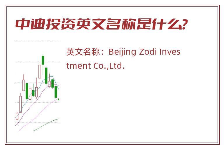 中迪投资英文名称是什么？