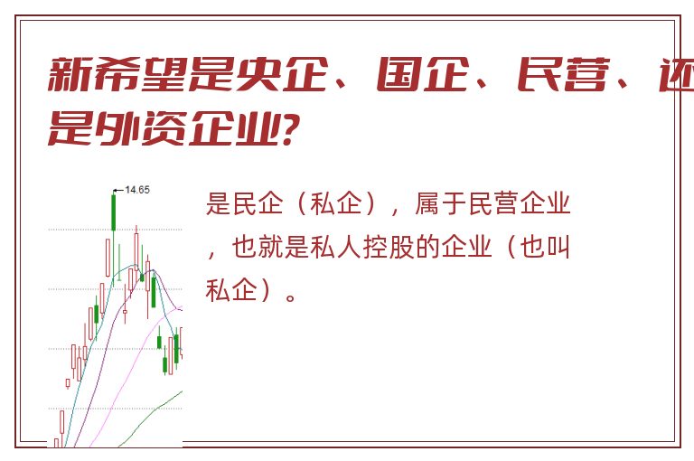 新希望是央企、国企、民营、还是外资企业？