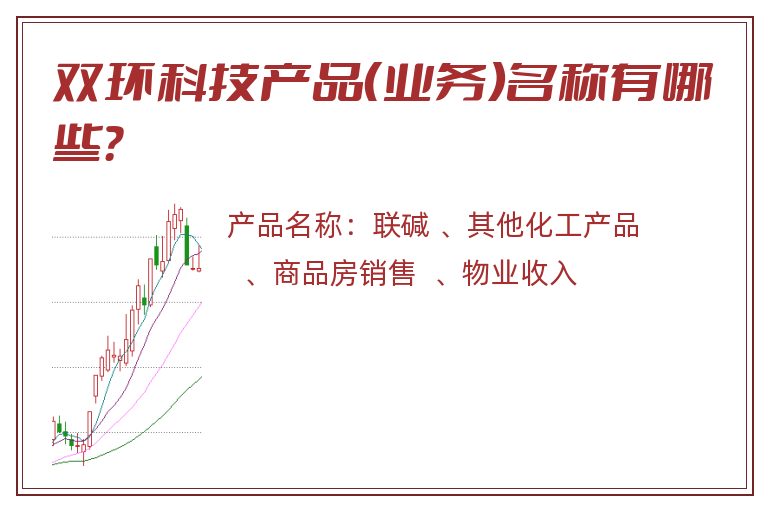 双环科技产品（业务）名称有哪些？