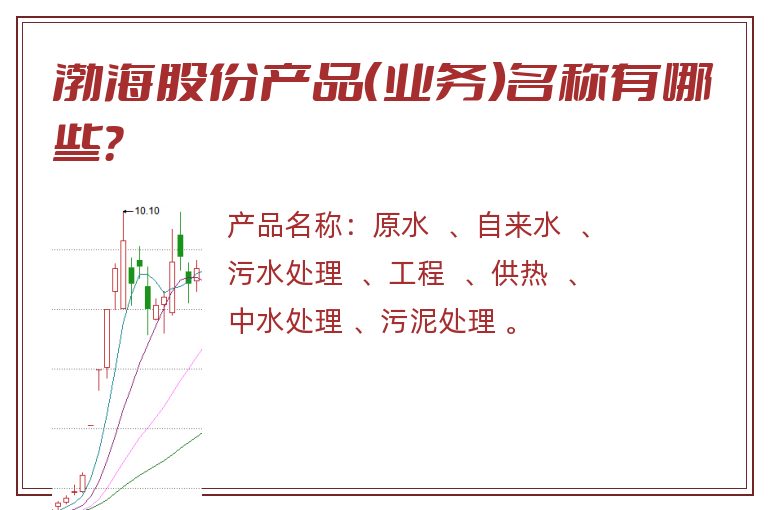 渤海股份产品（业务）名称有哪些？